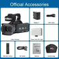 6K Ultra HD Professional Video Cameras for Photography 18X Digital Zoom YouTube Live Streaming Camcorders 64MP Vlogging Recorder