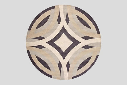 Modern Style Bedroom Decor Round Carpet Light Luxury Carpets for Living Room Washable Bedside Floor Mat Anti-slip Study Soft Rug