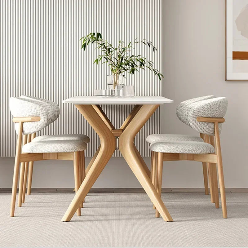 Wood Table China Mesas De Cristal Luxury Modern Dinner Dining Table Set Restaurant Center Mesa Plegable Garden Furniture Sets