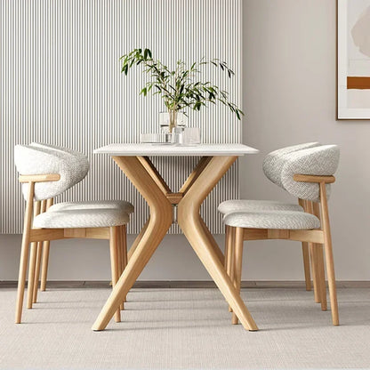Wood Table China Mesas De Cristal Luxury Modern Dinner Dining Table Set Restaurant Center Mesa Plegable Garden Furniture Sets