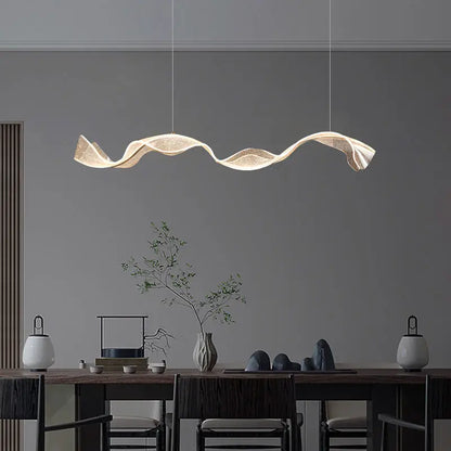 Chinese style light luxury dining room chandelier personalized creative long bar lamp new Chinese tea room lamps and lanterns