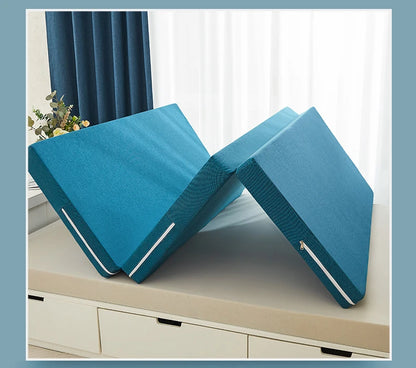 Folding Mattress Queen Size Memory Foam Mattress Japanese Tatami Sponge Mattress Multifunctional Removable Washable Mattress Pad