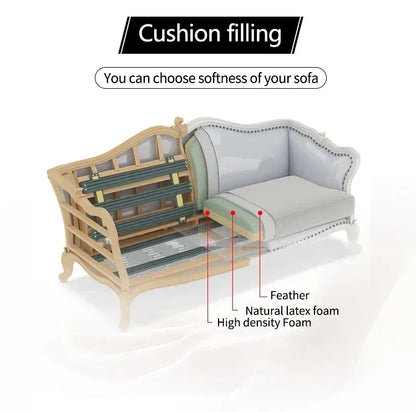 Elegant Style Arabic Couch Furniture Lounge Chair Living Room Sofa Set