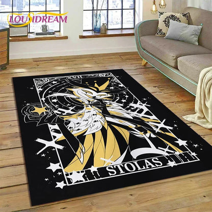 Cartoon H-Helluva Boss Blitzo H-Hazbin Hotel Carpet Rug for Bedroom Living Room Home Sofa Decoration,Child Large Decor Floor Mat