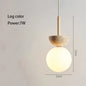 Cream Style Pendant Lamp Bedroom Bedside Led Chandelier Stone Wood Light Designer Bauhaus Medieval Restaurant Bar Small Lights