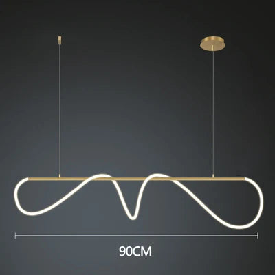 Post-Modern Restaurant Notes Long Hose Lamp Creative Bar Cafe Shop Art Front Desk Designer Chandeliers