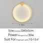 Simple Circle Background Decoration Lamps New Modern LED Wall Lights Living Room Bedroom Bedside Aisle Corridor Indoor Lighting