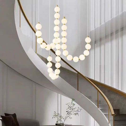 Modern home decor led lights pendant light lamps forstaircase Chandeliers for living room hanging light indoor lighting