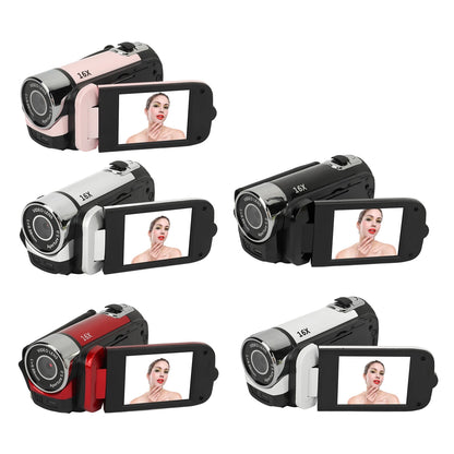 1080P HD 16MP Digital Camera 2.4 Inch Rotatable Screen Camcorder 16X Zoom HD Anti-shock Video Recorder with Fill Light