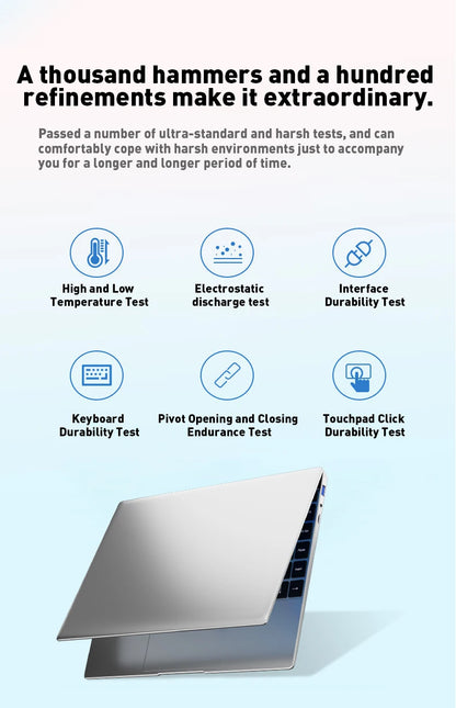 LENO 14.1"Ultra Slim Laptop 16GB RAM 2TB SSD Windows 11 Intel N3700 Notebook Gamer 1920*1080  Display Office Study Computer PC