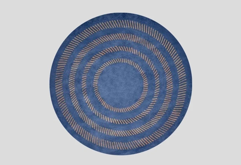 Modern Style Bedroom Decor Round Carpet Light Luxury Carpets for Living Room Washable Bedside Floor Mat Anti-slip Study Soft Rug