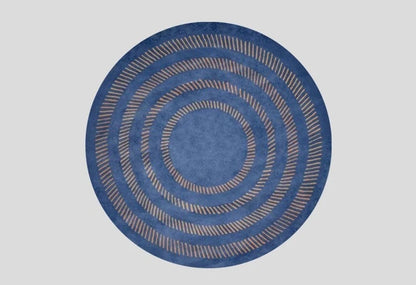 Modern Style Bedroom Decor Round Carpet Light Luxury Carpets for Living Room Washable Bedside Floor Mat Anti-slip Study Soft Rug