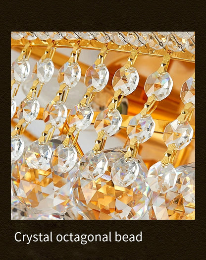 Luxury Living Room Crystal Chandelier Staircase European-Style Large Chrome Chandelier Hotel Lobby Villa High Ceiling Lighting