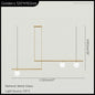 Hanging Lamp for Home LED Modern Minimalist Living Room Chandelier Simple Linear Restaurant Pendant Light Nordic Creative Shop