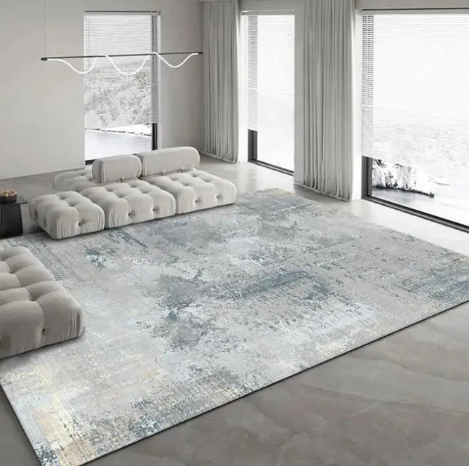 Light Luxury Splashing Ink Living Room Large Area Carpet Bedroom Decor Rugs Non-slip Floor Mat Lounge Rug Hotel Lobby Carpets