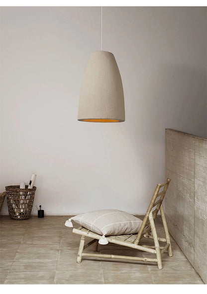Wabi Sabi Restaurant LED Chandelier Light Bar Designer Bedroom Bedside Lamp Home Decor Cement Living Room Homestay Hanging Light