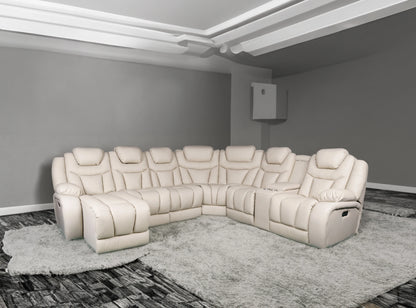 Living Room Sofa Set Recliner Leather U Shaped Sectional Sofa, Electric Recliner Sofa Set 6 Seat 7 Seat 8 Seat