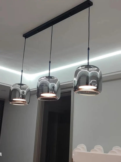 Glass LED Pendant Light for Kitchen, Restaurant, Hanging Lamp, Modern Bedroom, Bedside Shop Decoration, Ceiling Chandeliers, Lustres Decor
