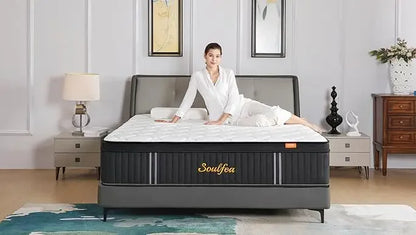 Size ,12 Inch Hybrid Full Mattress in a Box with Memory Foam & Individual Pocket Spring for Edge Support,Pressu