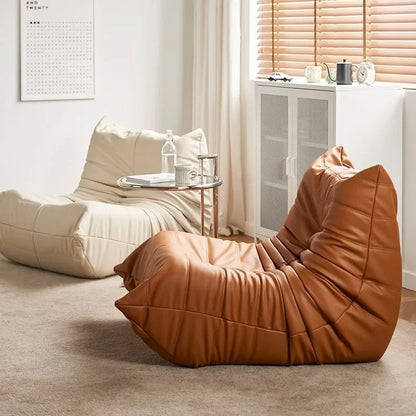 Luxury Living Room Sofa Furgle Chair Soft Suede Oversized Chair Lazy Floor Sofa for Living Room Corner Chair Caterpillar Sofa