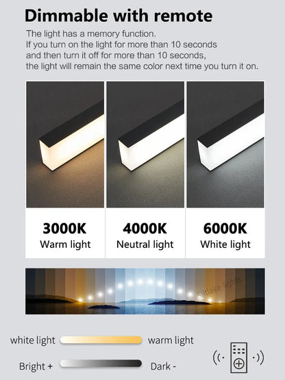 New restaurant chandelier modern simple dining room table bar lights long strip spotlight creative designer pendant lamps