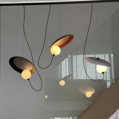 Danish minimalist restaurant circular magnetic pendant lights modern living room bedroom bedside bar table hanging lamps fixture