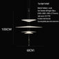 Modern Flying Saucer LED Pendant Lights Personality Home Decor Hanging Lamp Dining Table Bar Living Room Artistic UFO Chandelier