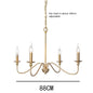 Retro Loft Living Room Chandelier Lighting E14 Vintage American Style Black/Gold Ceiling Chandelier Household Dining Room Light