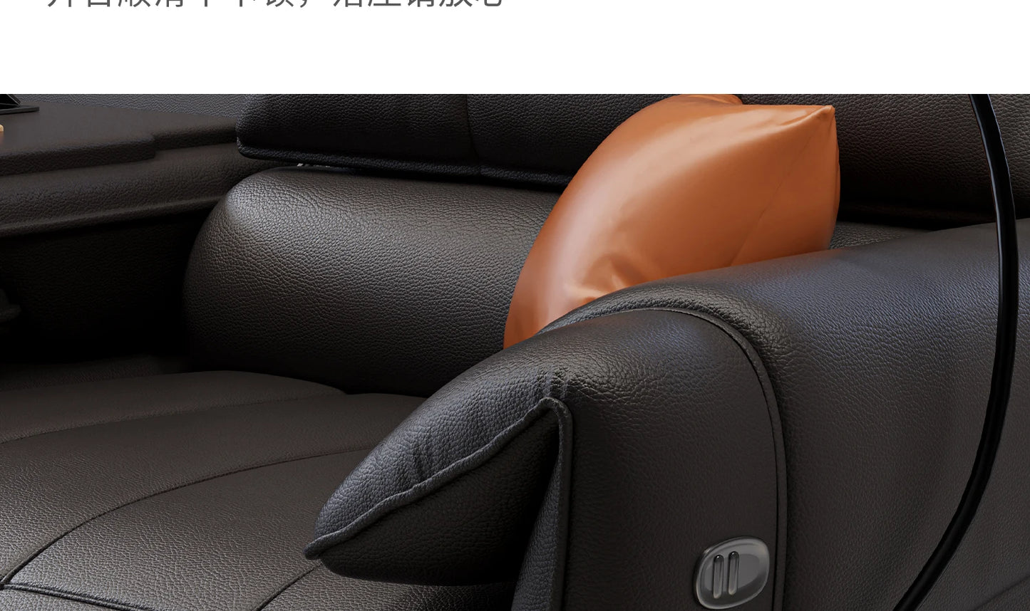Genuine Leather Modern Sofa Chair Living Room Electric Designer Reclining Sofa Italian Loveseat Divano Soggiorno Home Furniture