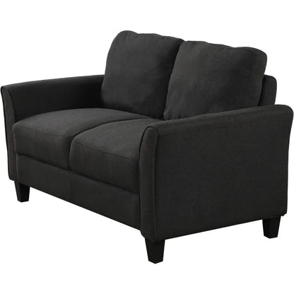 Sectional Sofa Sets, Modern Polyester Blend Sectional Couch Set with Sofa, Loveseat and Armchair, Living Room Furniture Sets