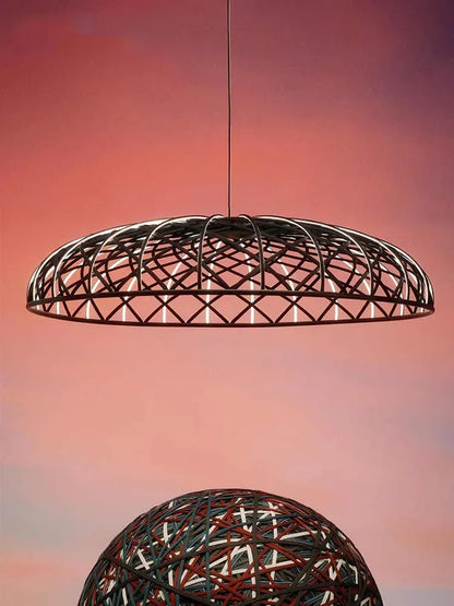 Designer Skynest Pendant Light Foscarini Mesh Macaron Lamp Living Room Staircase Restaurant Bar Chandelier Home Decor Aesthetic