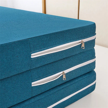 Folding Mattress Queen Size Memory Foam Mattress Japanese Tatami Sponge Mattress Multifunctional Removable Washable Mattress Pad