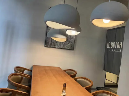 Nordic Minimalist Wabi Sabi Wind E27 LED Chandelier for Dining Room Pendant Lights Modern Bedroom Bar Loft Hanging Lamps Fixture