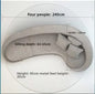 Curved Sofa, Light Gray Color, Fabric Sofa, Modern Minimalist Design, Irregular-shaped Double-person and Triple-person Sofa