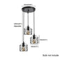 Industrial Pendant Light Adjustable Hanging Lamp for Ceiling Light Fixture Metal Cage Chandelier Lighting for Island Dining Room