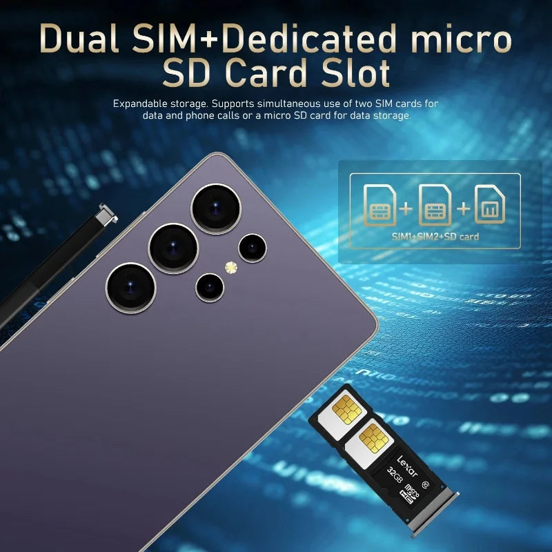Samsung Global Vision S25 Ultra Smartphone 5G Android 12 8GB RAM 512GB ROM 6.8 Inch