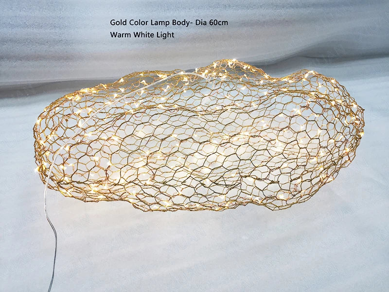 Modern Floating Cloud Lamp Hotel Restaurant Pendant Lights for Office Bar Lighting Art Design Suspended Light LED Luminaire
