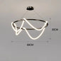 Post-Modern Restaurant Notes Long Hose Lamp Creative Bar Cafe Shop Art Front Desk Designer Chandeliers