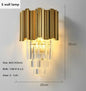 Light luxury golden luxury chandelier interior lighting hotel living room ceiling Led glossy lighting fixture crystal chandelier