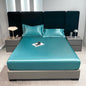 Rayon Satin Waterproof Fitted Sheet Silky Solid Color Bed Sheet Elastic Band Sheets Smooth Bedsheet Mattress Cover