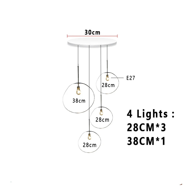 Nordic Lava Loft LED Pendant Light Modern Light PVC Lighting Living Room Indoor Decor Home Fixtures Kitchen Hanging Pendant Lamp