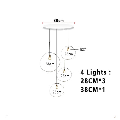 Nordic Lava Loft LED Pendant Light Modern Light PVC Lighting Living Room Indoor Decor Home Fixtures Kitchen Hanging Pendant Lamp