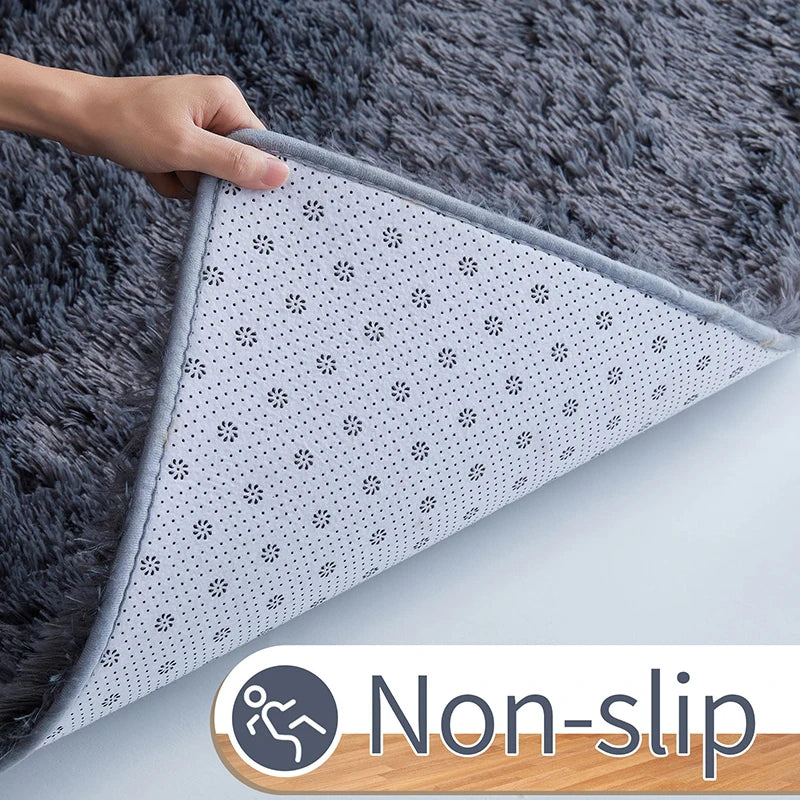 Grey Area Rugs for Living Room Bedroom carpet Soft Plush Fluffy Rug for Dorm Room Classroom Home Office Nursery Thick Carpet