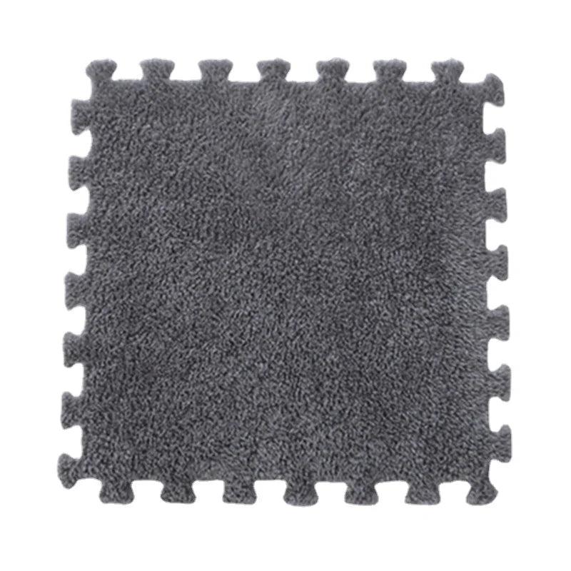 EVA Crawling Mat Stitching Suede Floor Mat Baby Play Mat Home Fashion Living Room Bedroom Puzzle Foam Carpet 30*30*1x1.0cm