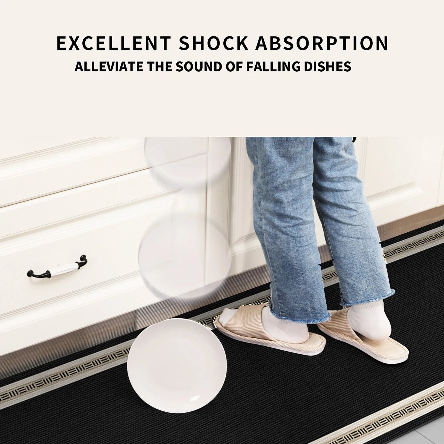 Long Area Retro Diatomite Kitche Floor Mat Waterproof Kitchen Rug For Living Room Hallway Bathroom Mats Doormat Washable