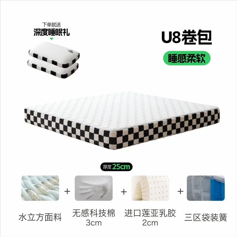 Designer Queen Soft Mattress Extension High Quality Memory Foam Double Bed Mattress Hotel Sleeping Colchones De Cama Furniture