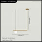 Hanging Lamp for Home LED Modern Minimalist Living Room Chandelier Simple Linear Restaurant Pendant Light Nordic Creative Shop