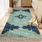 Morocco Bedroom Living Room Bedside Carpet Floor Mat Floral Kilim Cotton Linen Rectangular Rug Persian Tassel Carpet Tapis