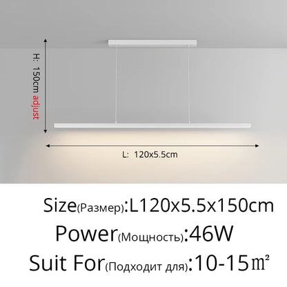 Modern Led Minimalist Long Pendant Lights For Home Villa Living Bedroom Dining Room Study Indoor Lighting Decoration Lamps