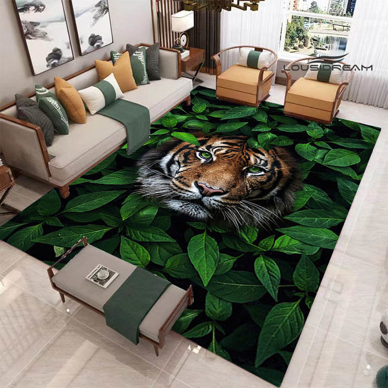3D tiger printed carpet Fashion yoga mat Photography prop room decor  area rug  carpets for living room